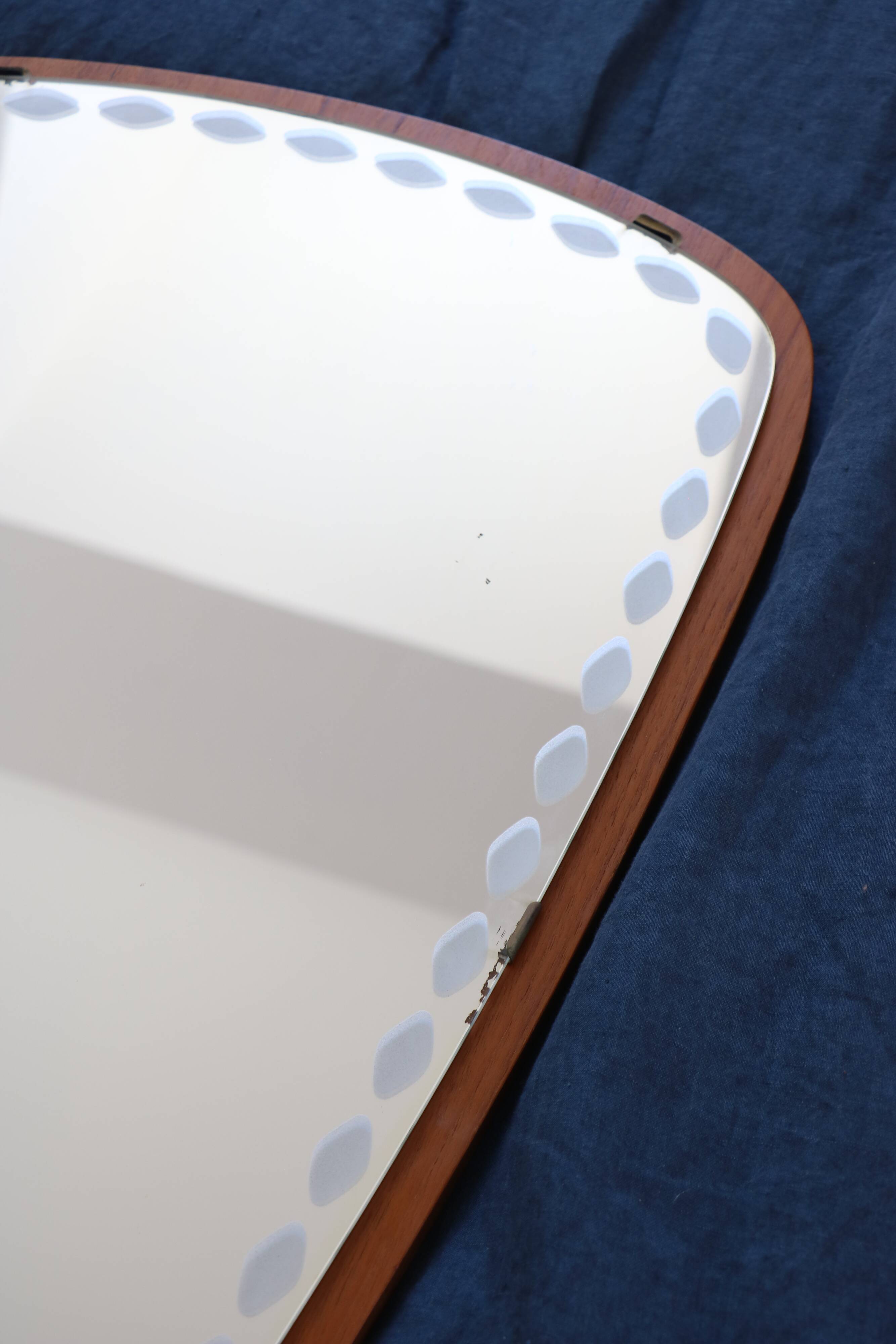 Teak mirror, Sweden, AB Nybrofabriken, Fröseke, 1960