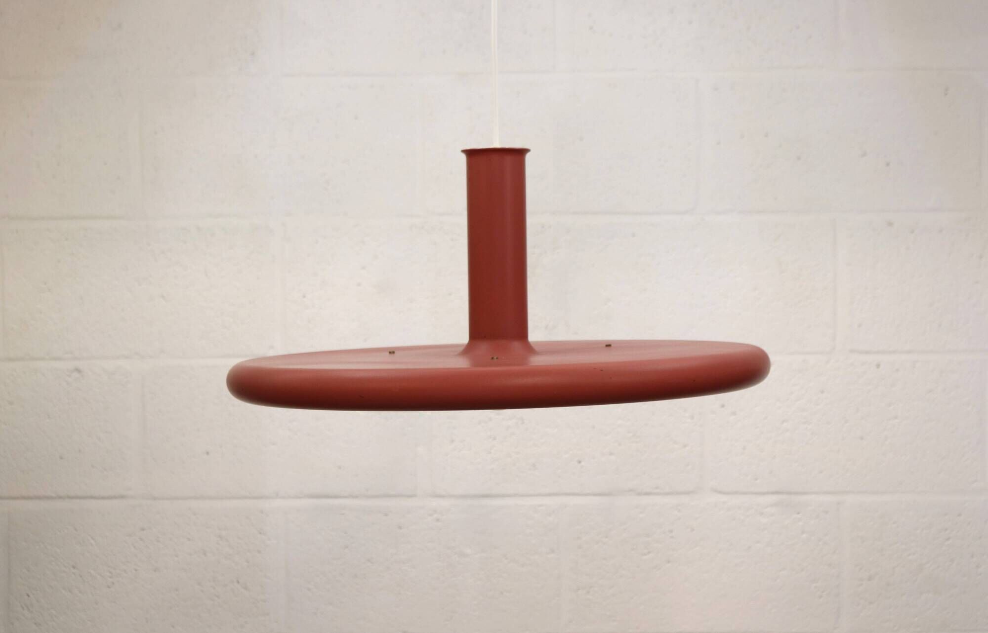 Pink XL Fog & Morup Optima Pendant Lamp: Hans Due Design, Denmark 1970s