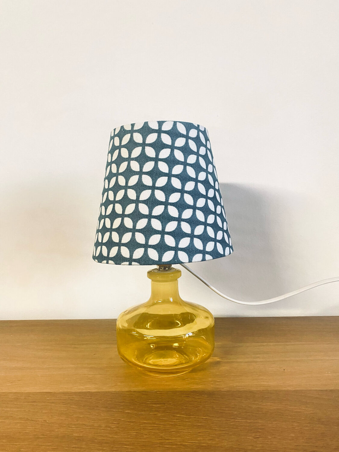 Upcycled bedside lamp vintage