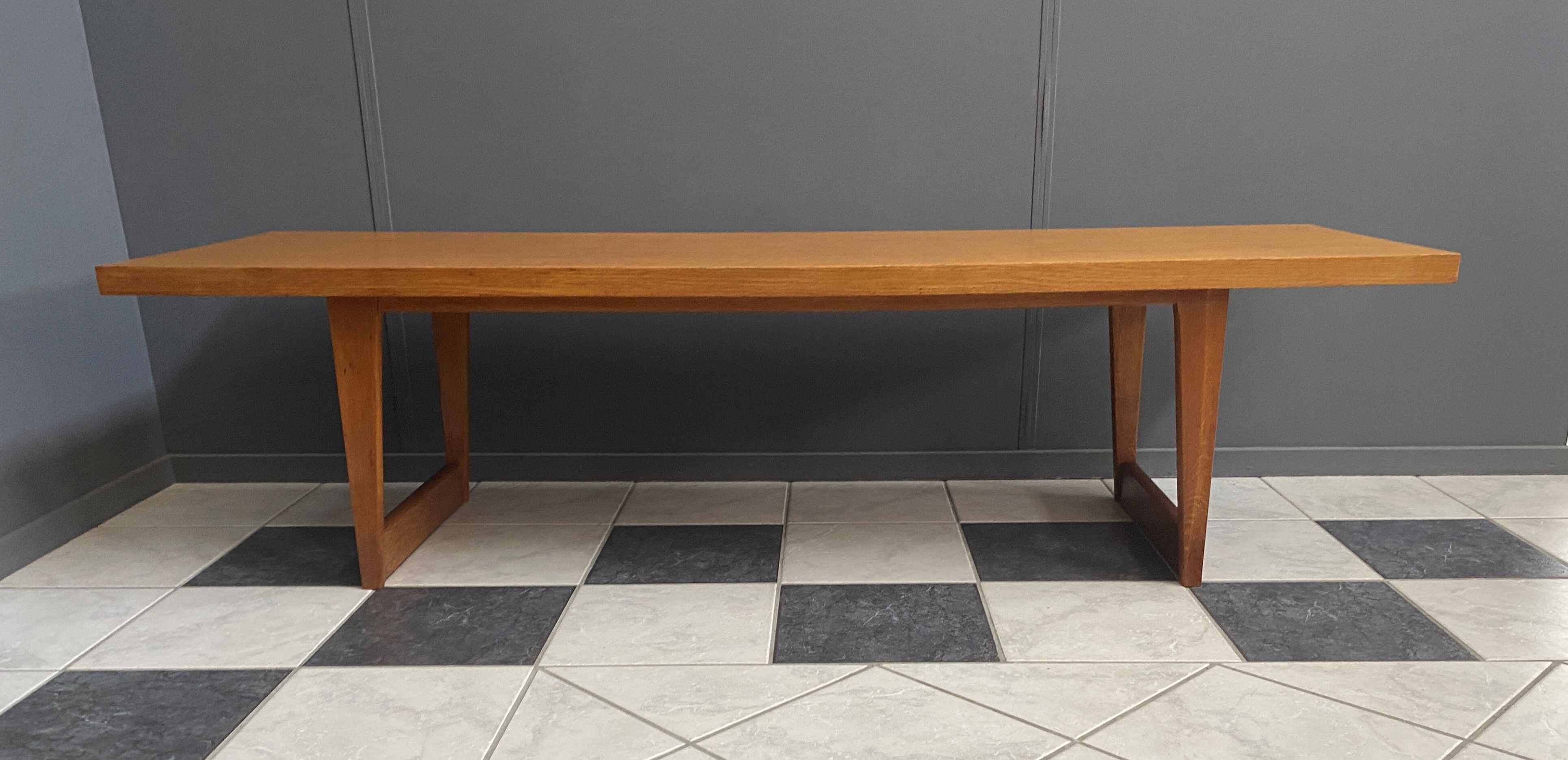 Oak coffee table 1960s