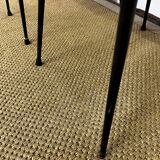 Paire de chaises en skaï orange