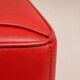 Uchida x Poltrona Frau — Pair of "Moji" armchairs in red leather