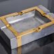 Brutalist ashtray by David Marshall, bronze and brass, Spain, 1970