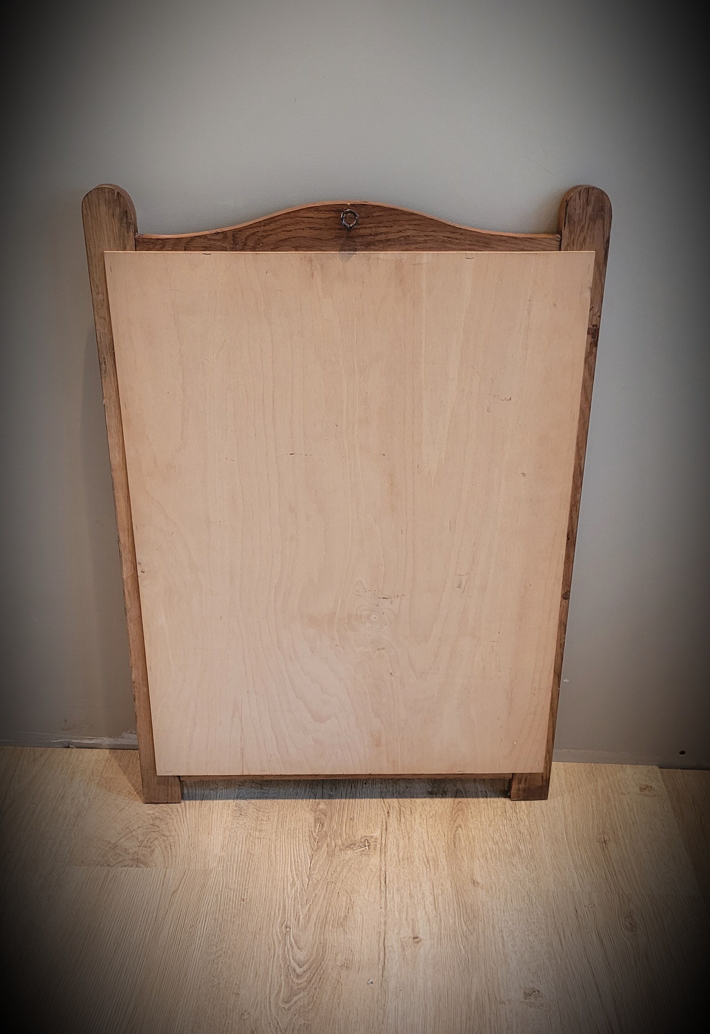 Wooden mustache mirror