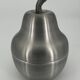 Brushed aluminum pear-shaped ice bucket