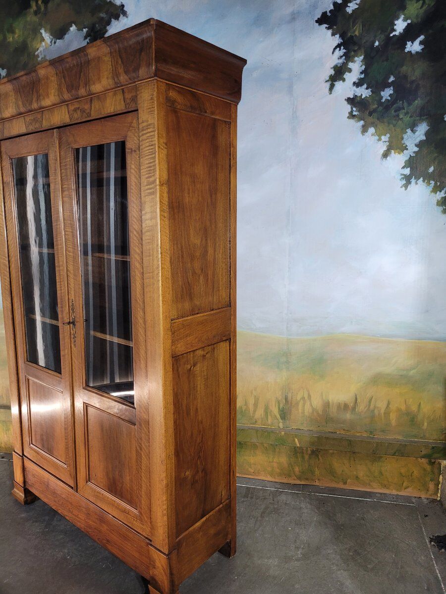Louis Philippe period walnut library