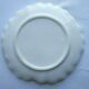 Decorative plate in earthenware dabbling: Orange thought with a yellow heart