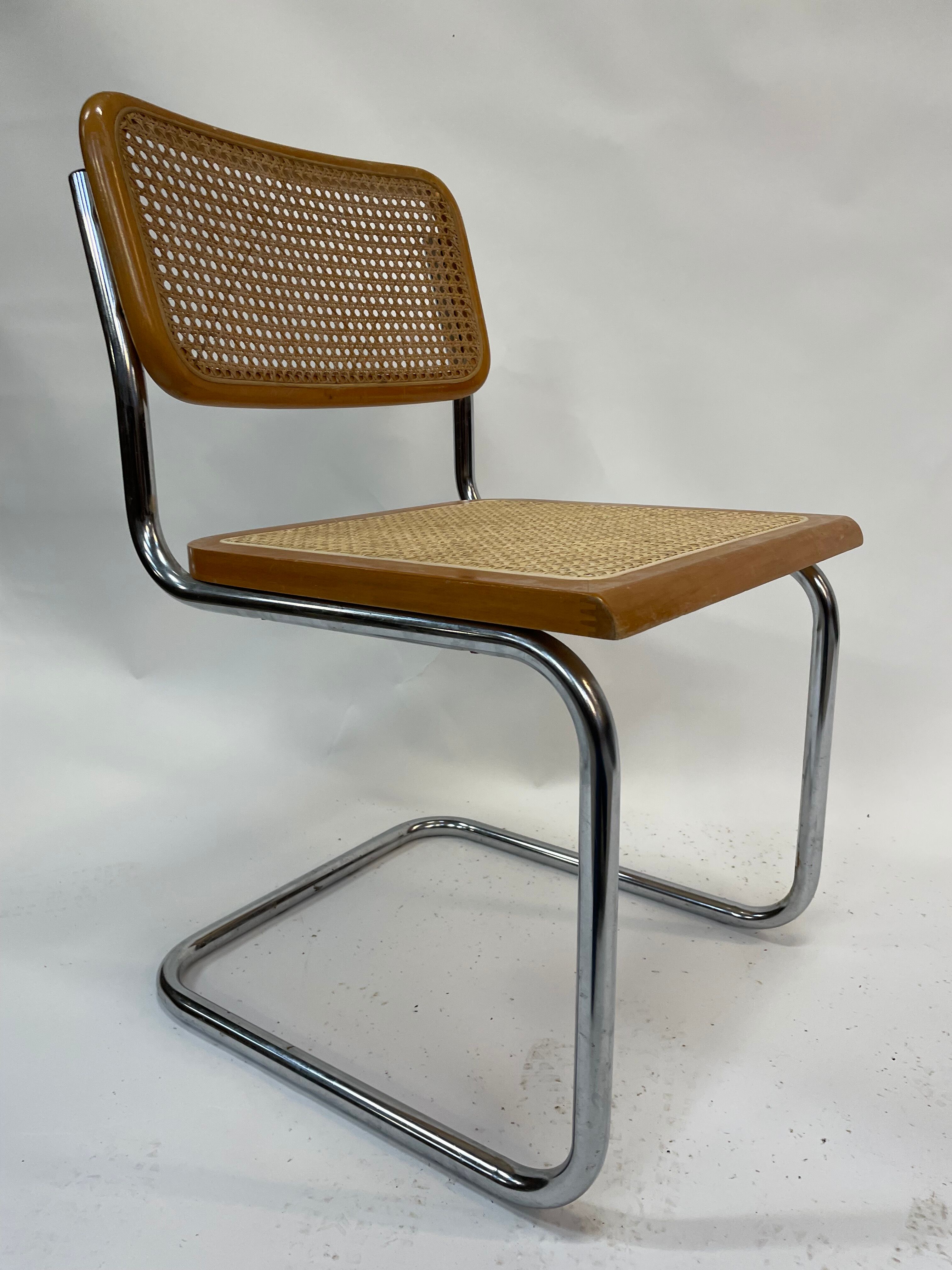 Cesca design chair b32 model in chrome