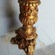 Wooden candlestick and gilded stucco from the beginning of the 20th century