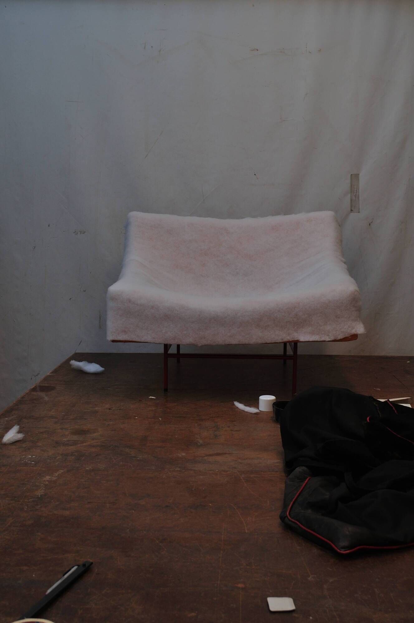Vintage Montis Butterfly lounge chair by Gerard van den Berg in red leather