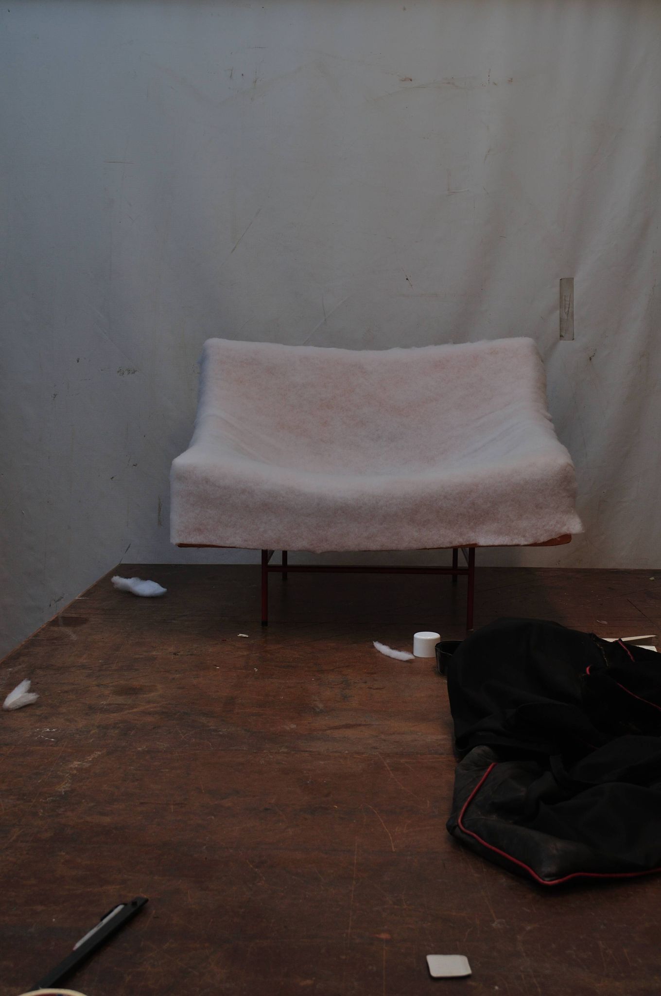 Vintage Montis Butterfly lounge chair by Gerard van den Berg in red leather