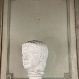 Plaster bust of a Roman emperor