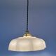 Suspension opaline rose ancienne