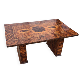 Handmade marquetry coffee table