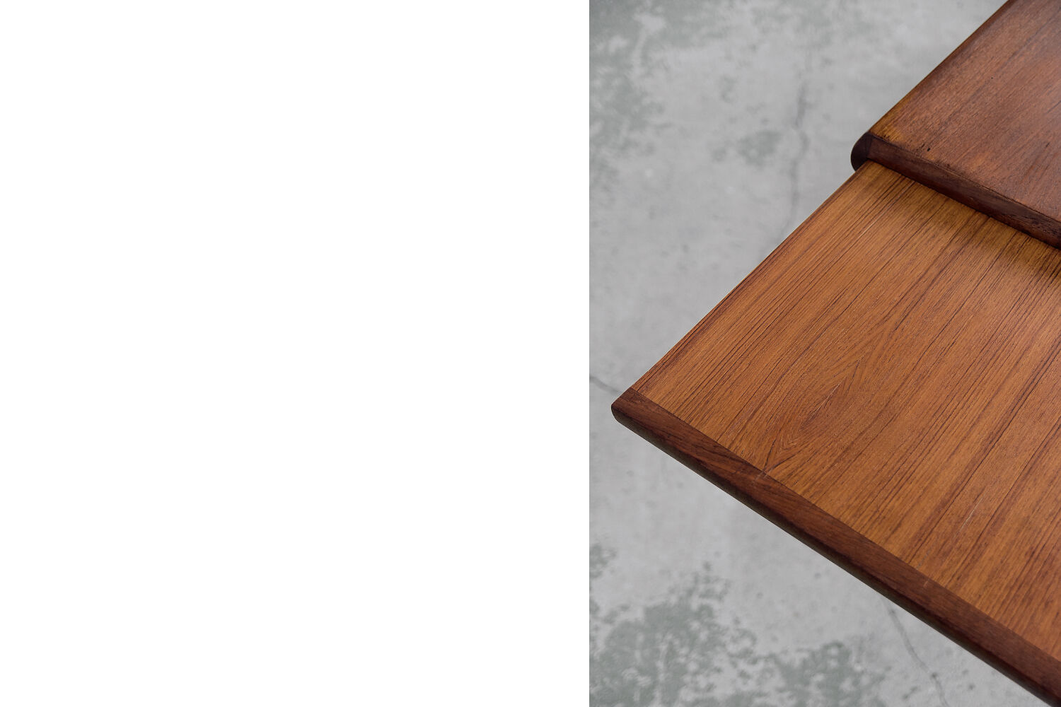 Danish extendable teak coffee table with drawer, 1960s