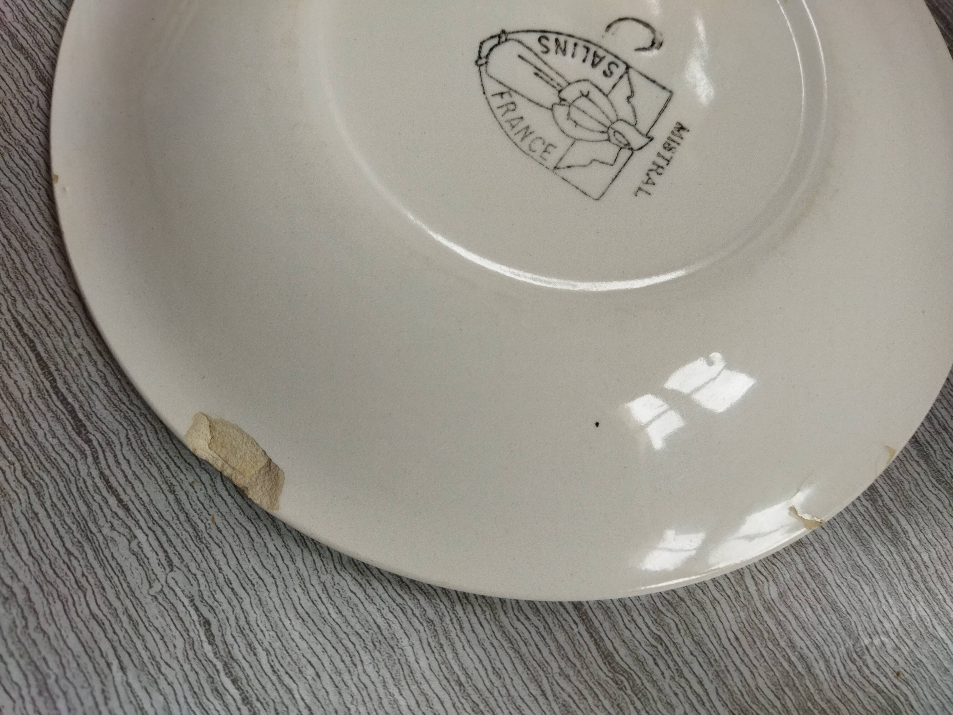 5 dessert plates Salins Mistral