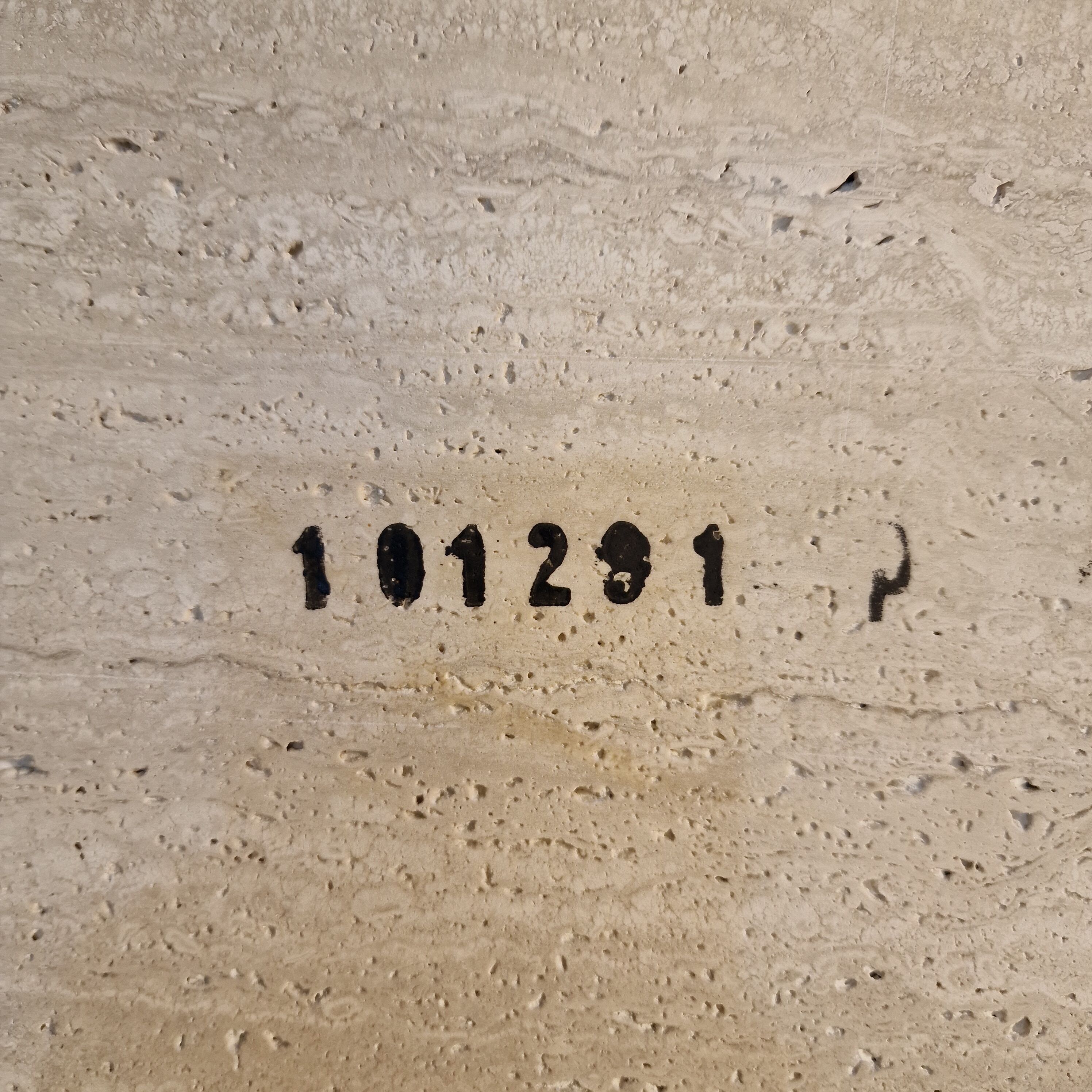 Italian travertine coffee table