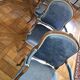 set of 4 Louis XV armchairs with queen's backs