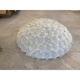 Contemporary Sanded-Flowers Murano Glass Flush Mount