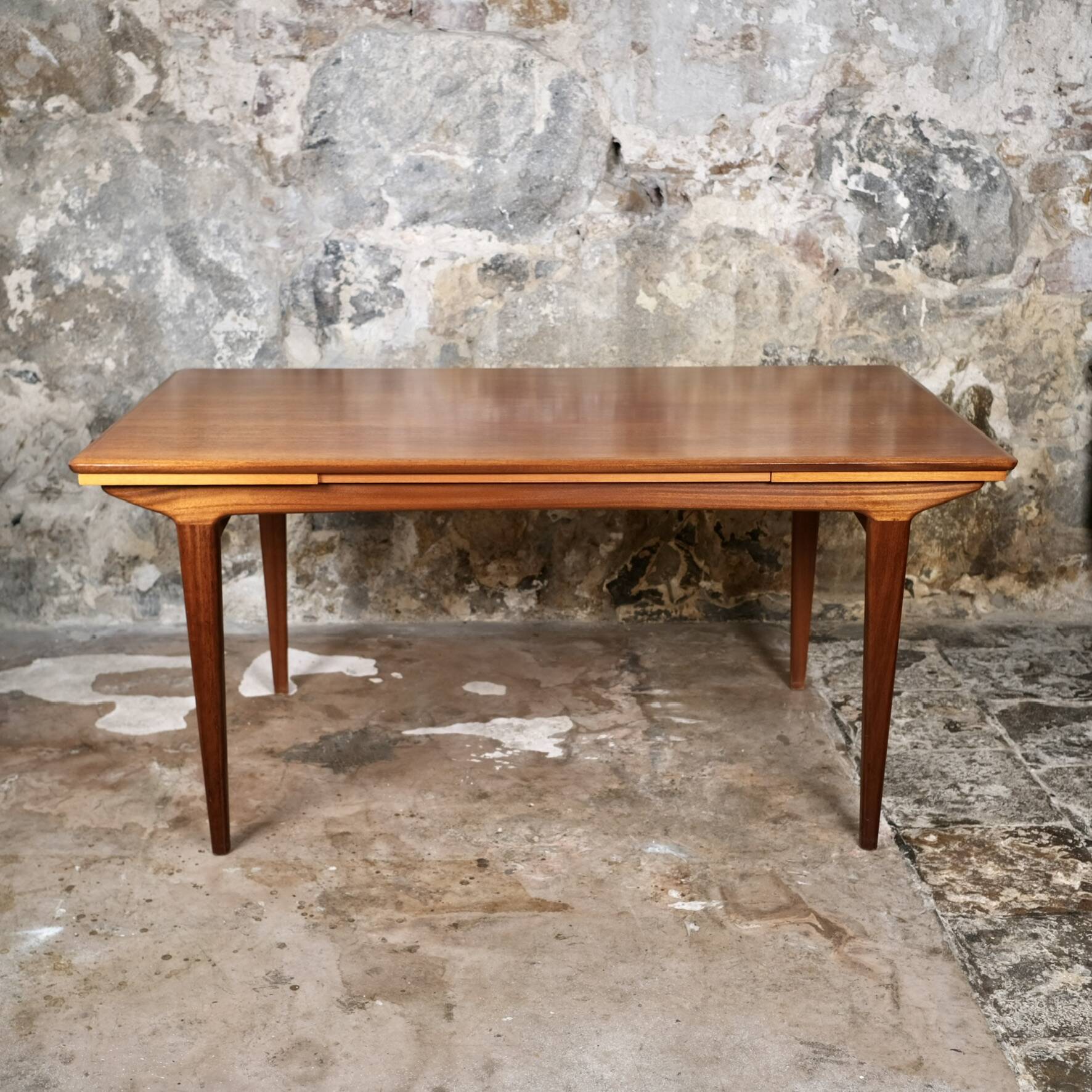 Scandinavian style teak dining table, LB Éditions, France, 1960