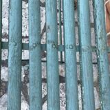 Antique folding garden bench