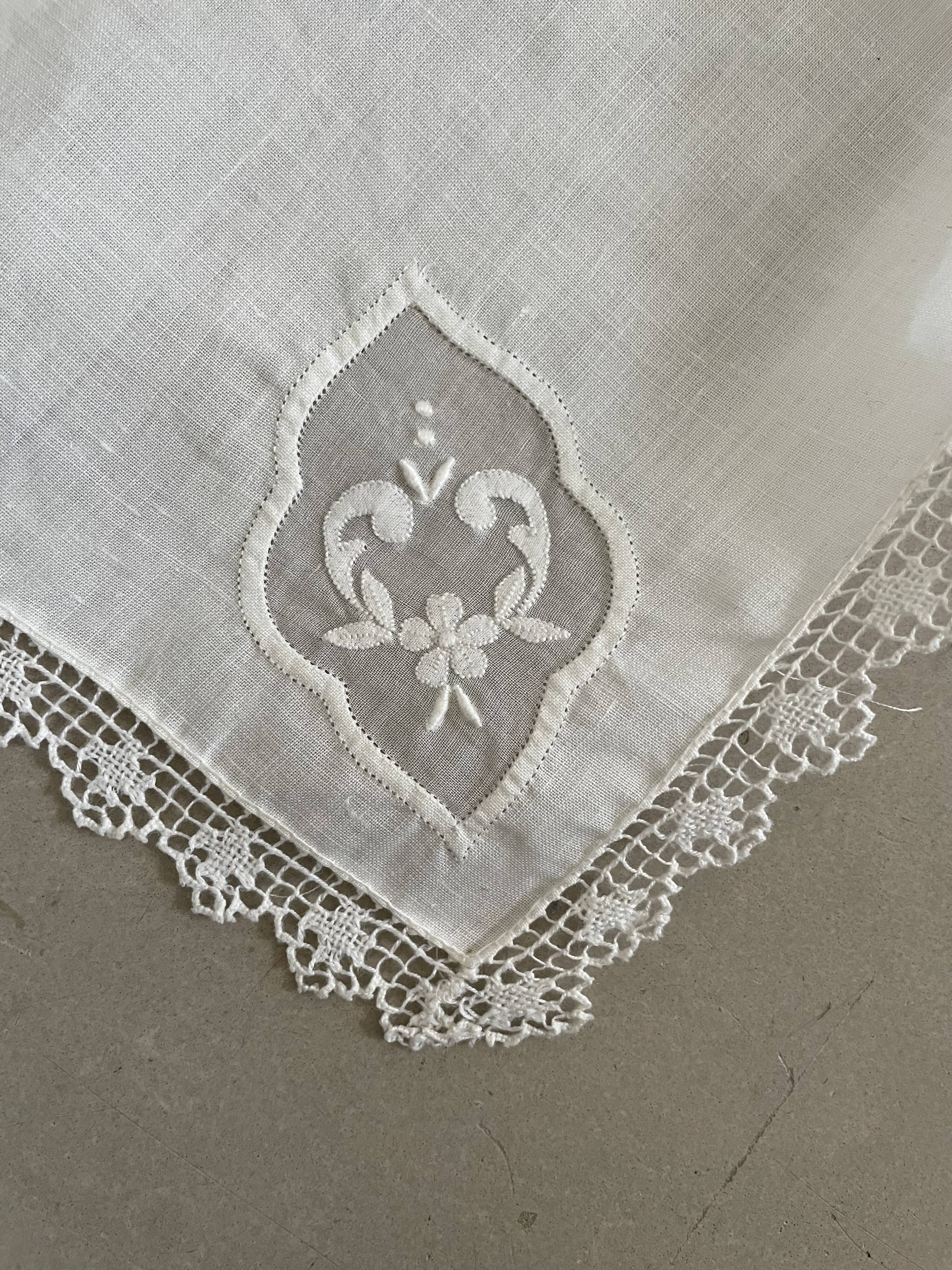 Lot de 6 serviettes de tables anciennes