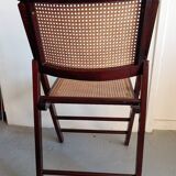 Vintage rattan folding chair