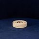 Italian Round Travertine and Copper-Toned Metal Ashtray, 1970