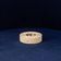Italian Round Travertine and Copper-Toned Metal Ashtray, 1970