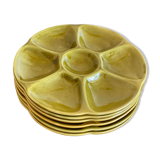 Ceramic oyster plates from Gien