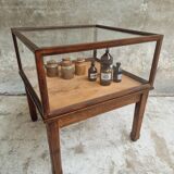 Old display cabinet shop display case or museum cabinet