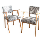 Paire fauteuils scandinaves neuf