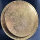 Bronze brass tray with chiseled decoration signed