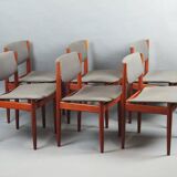 Set of six Scandinavian chairs by Finn Juhl