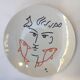 Porcelain plate by Jean Cocteau