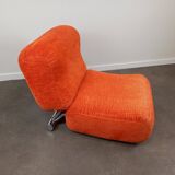Vintage orange fireside chair