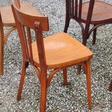 Set of 6 old bistro chairs Baumann and others