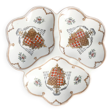 French Porcelain Divided Presentation Dish by House Of Toussi Court