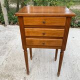 Louis XVI Imperial Bedside Table in Solid Wood
