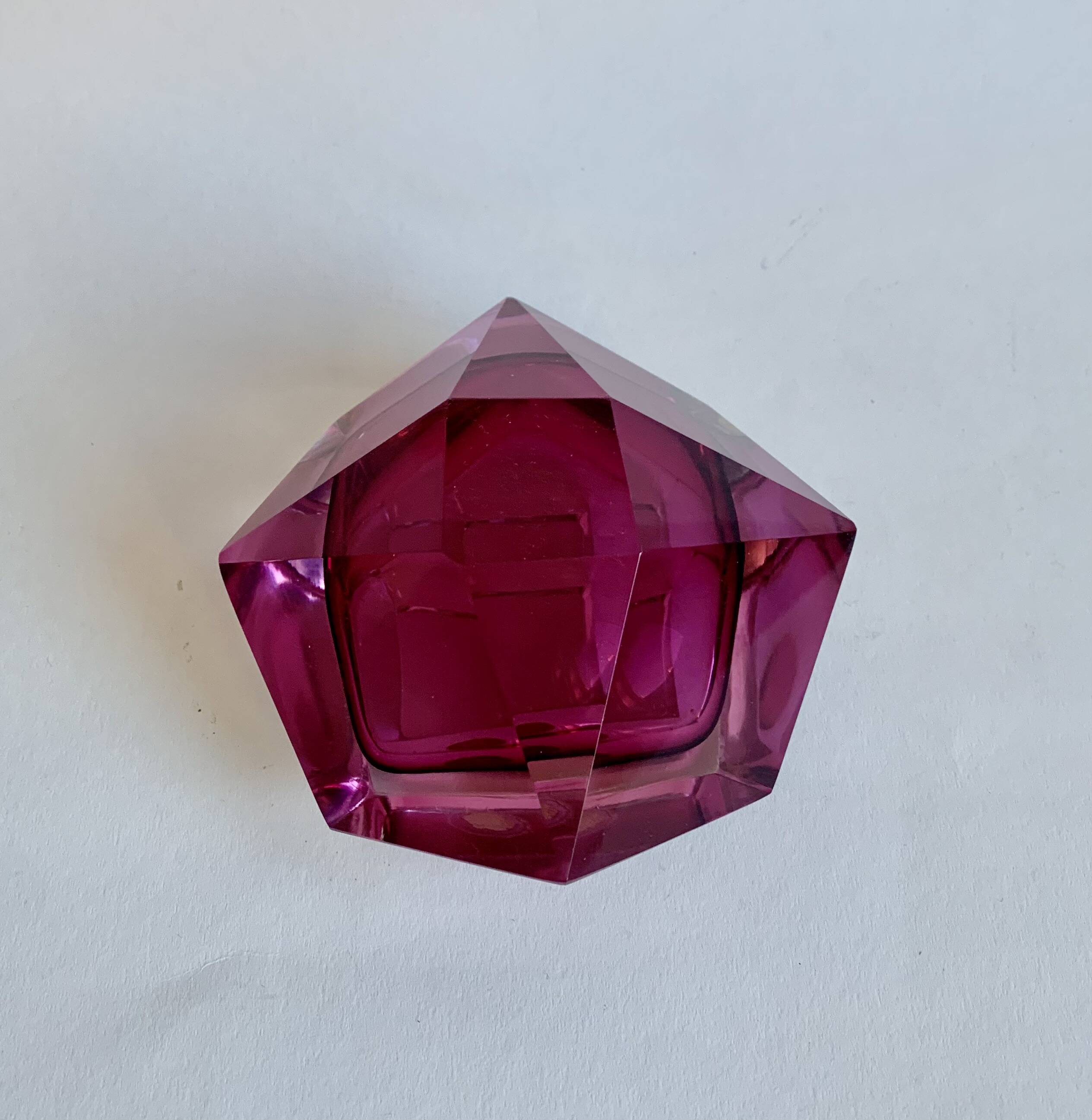 Murano Sommerso Ashtray, Italy 1970s