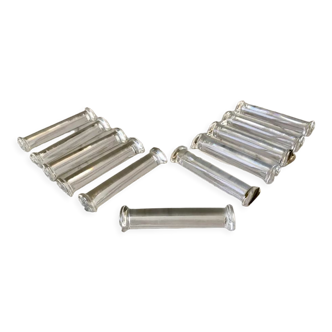 Set of 11 50s crystal knife holders