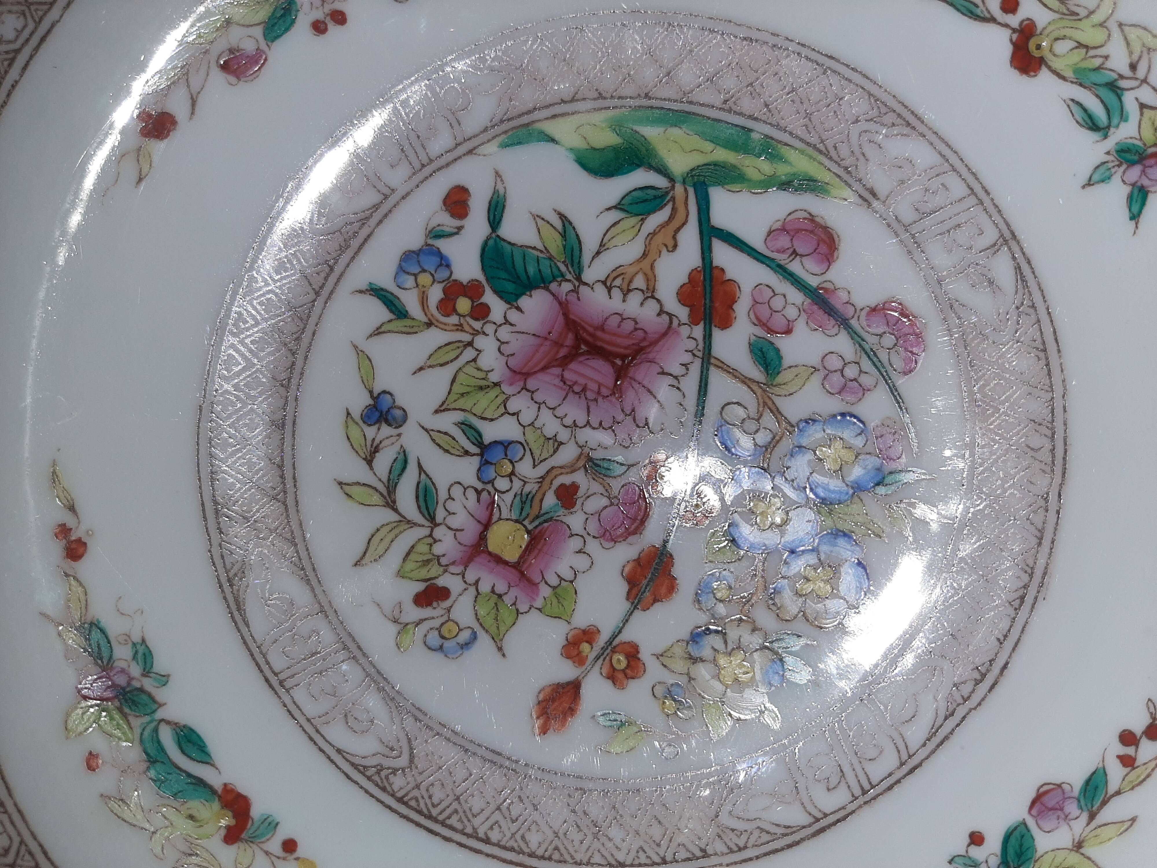 Paire de compotiers porcelaine fin 19ème