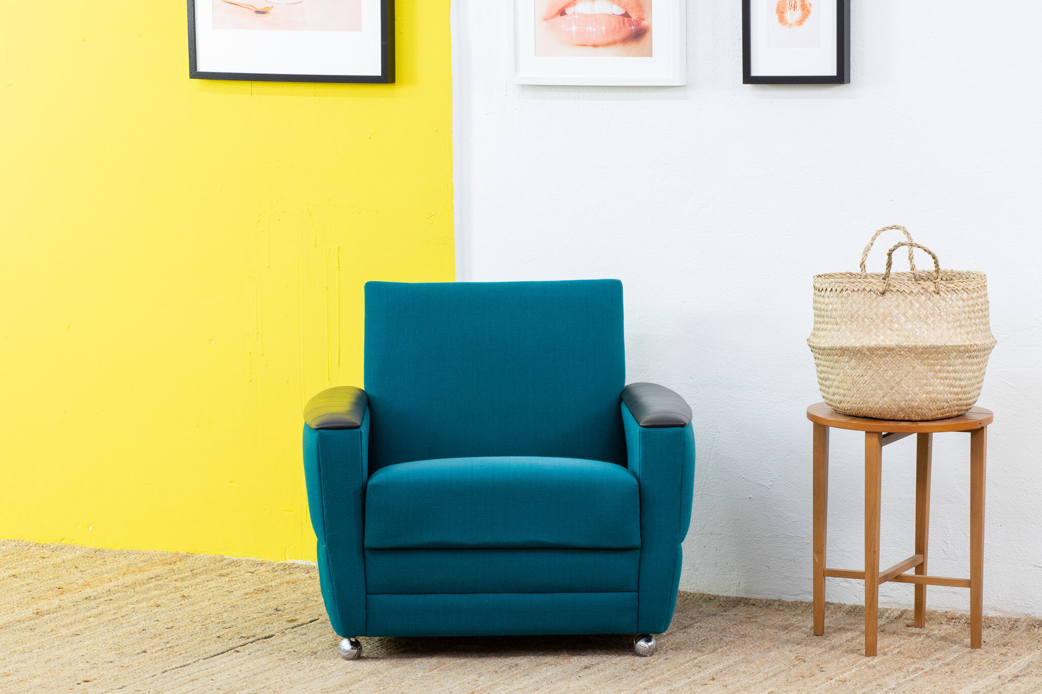 Vintage Scandinavian Armchair – 82 cm