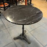 Black marble table
