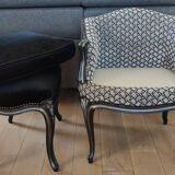 Fauteuil cabriolet et son repose pied