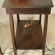 Old country side table in waxed wood
