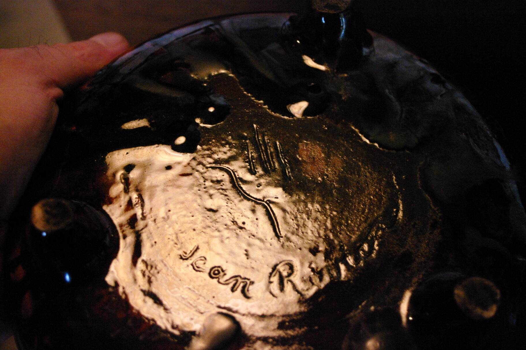Empty ceramic pocket by Jean Rivier