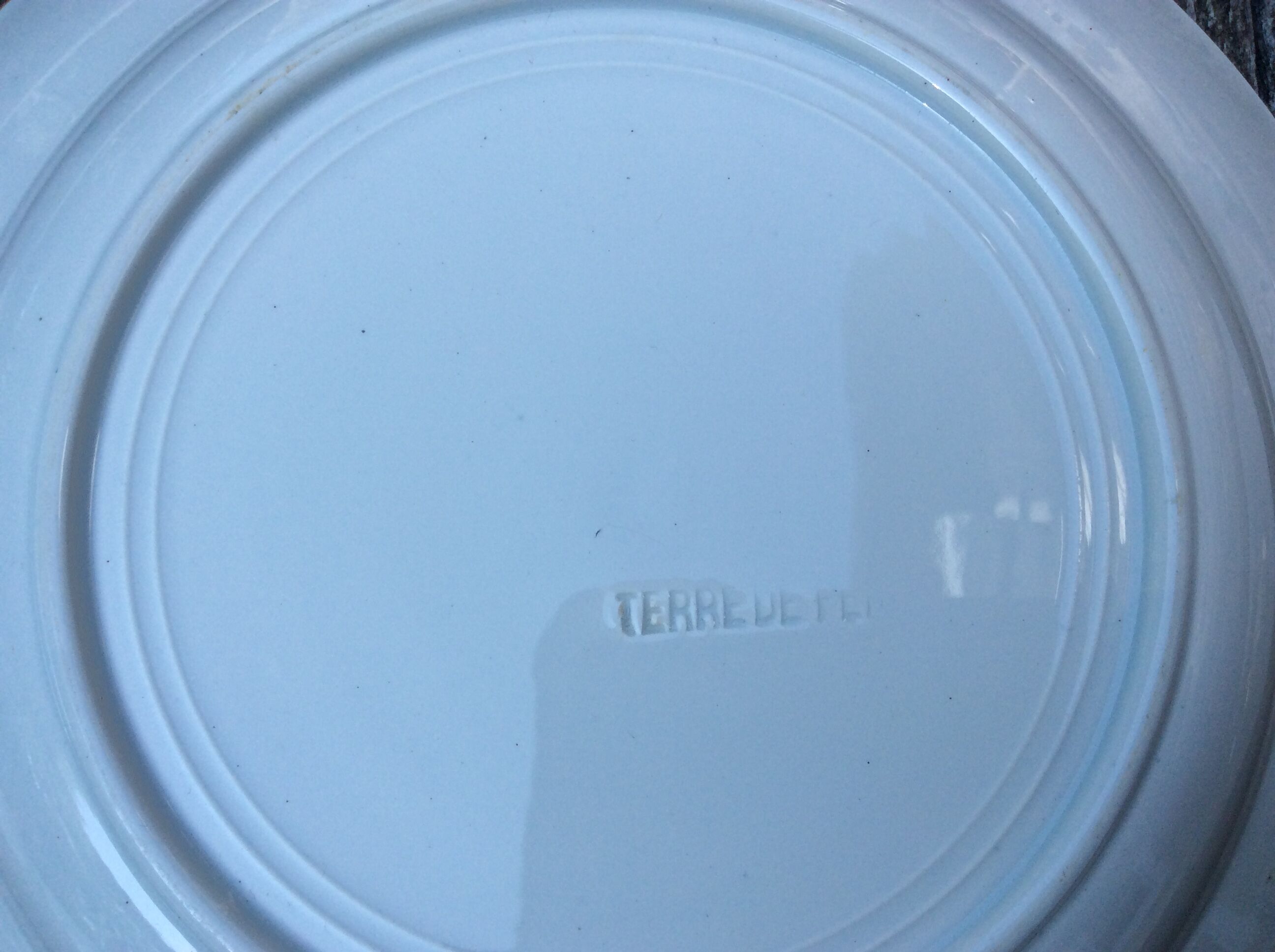 Series 6 tablespoons Plate Iron Earth