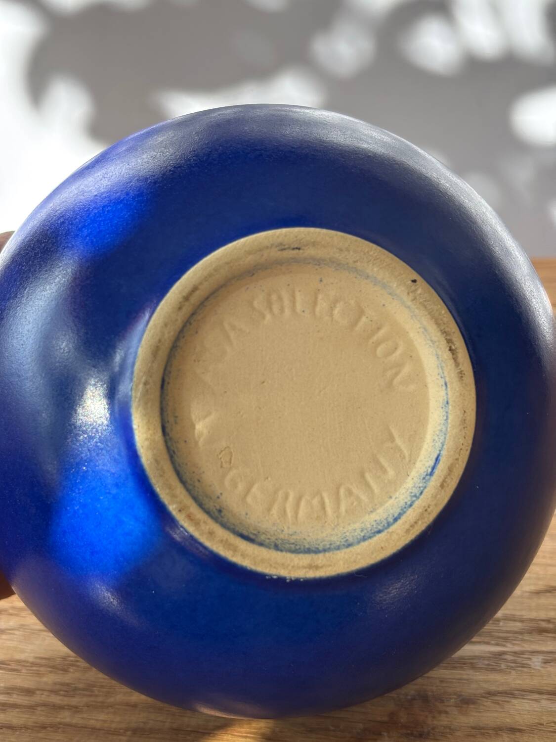 ASA Germany ceramic cobalt blue vase