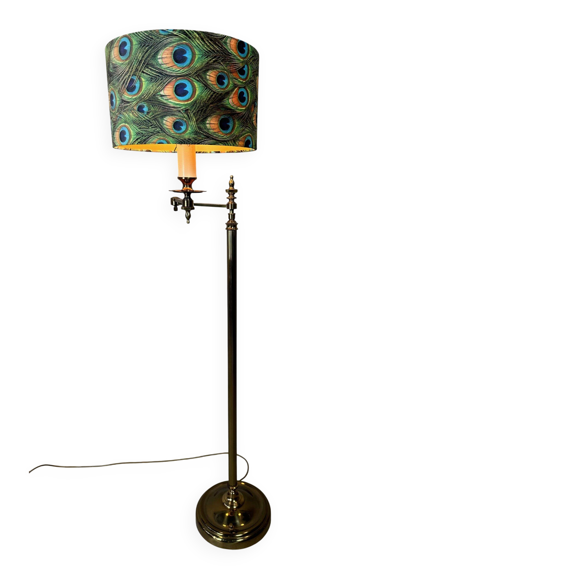 Vintage brass floor lamp